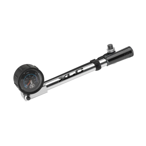 Pumpička XLC na vidlice a tlumiče, přesný manometer a šlahounek