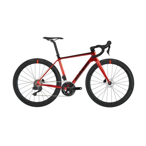 Silniční kolo Massi TEAM RACE CARBON 105 Di2 DB X-Tech Red / Black Glossy