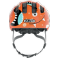 Cyklistická přilba ABUS Smiley 3.0 orange monster zepředu